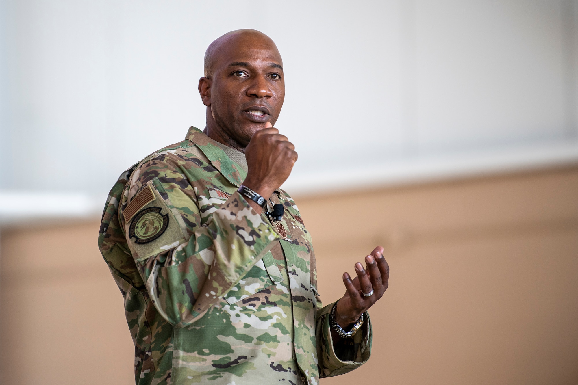 CMSAF visits Travis Devil Raiders