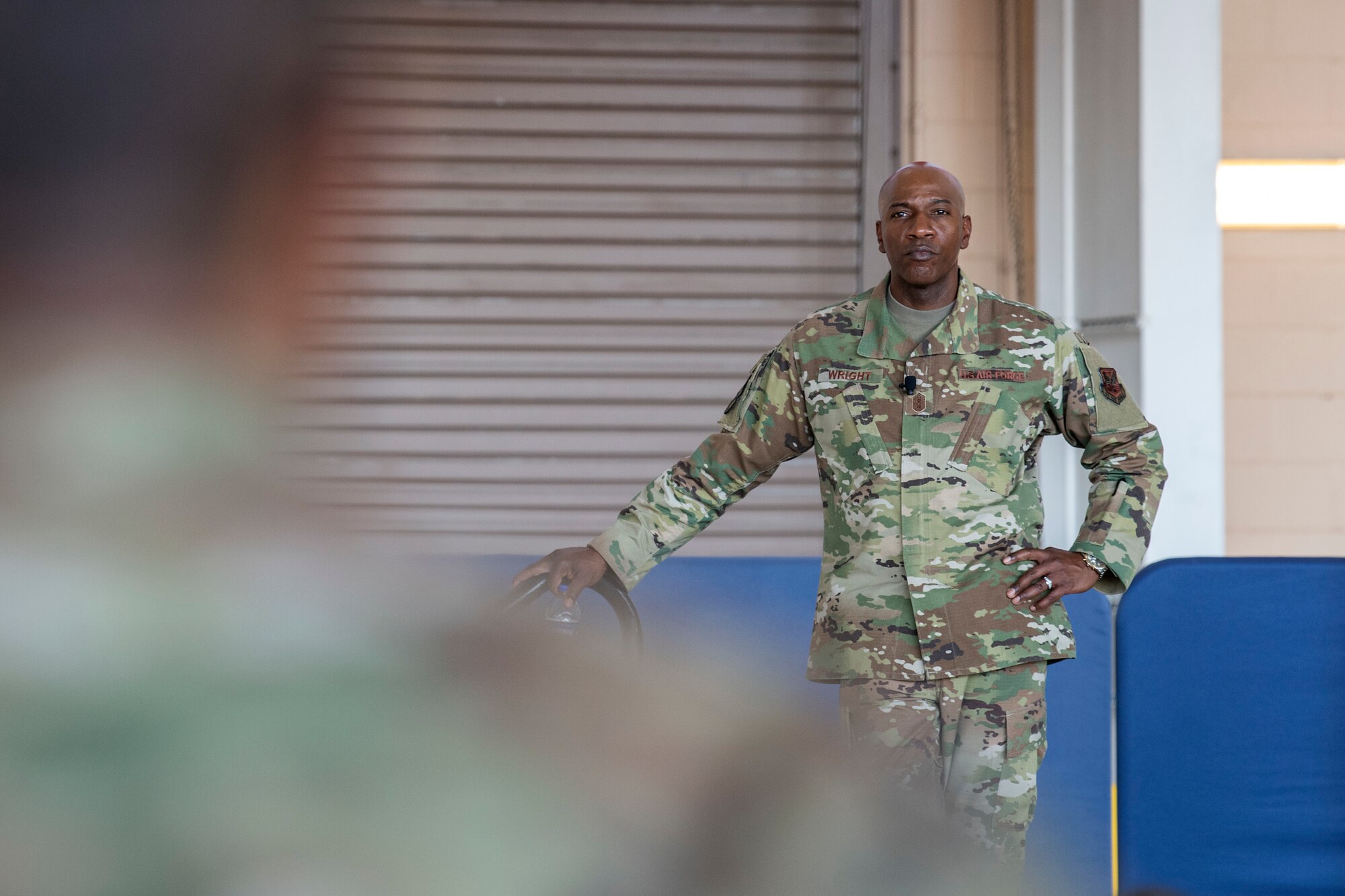 CMSAF visits Travis Devil Raiders