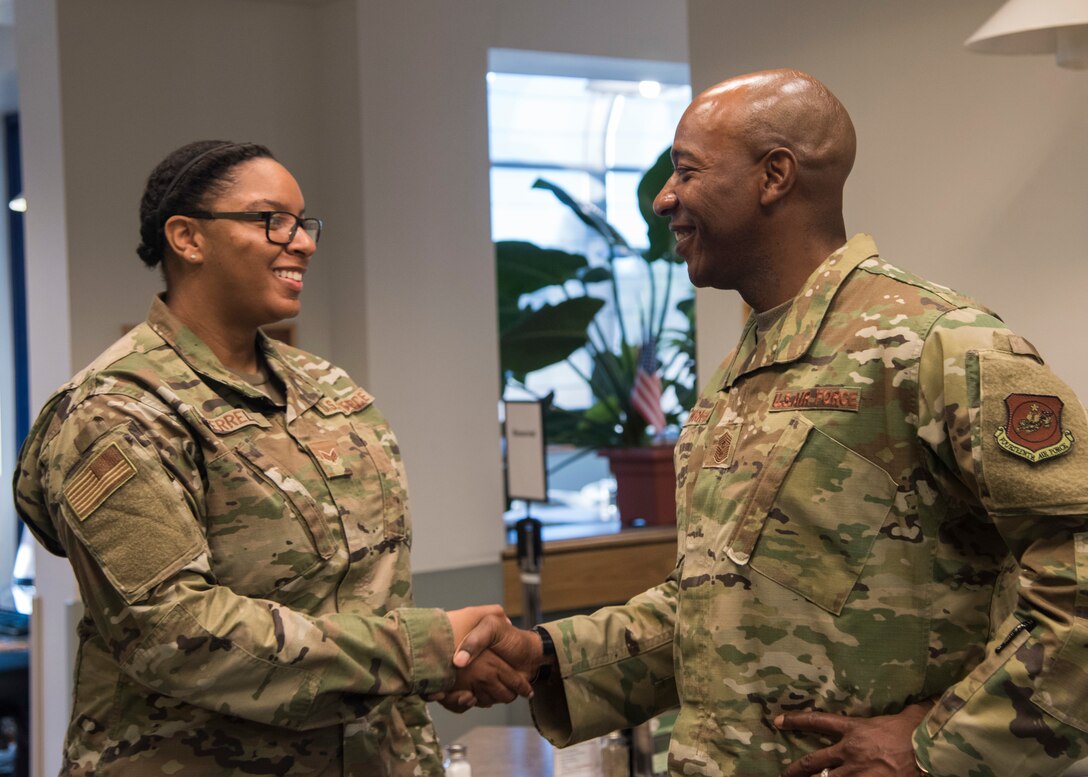 CMSAF Wright visits Vandenberg AFB