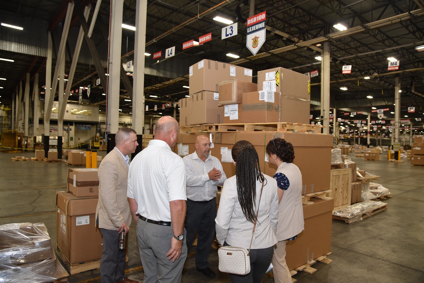 Marine Transporters Visit DLA Distribution Susquehanna, Pennsylvania