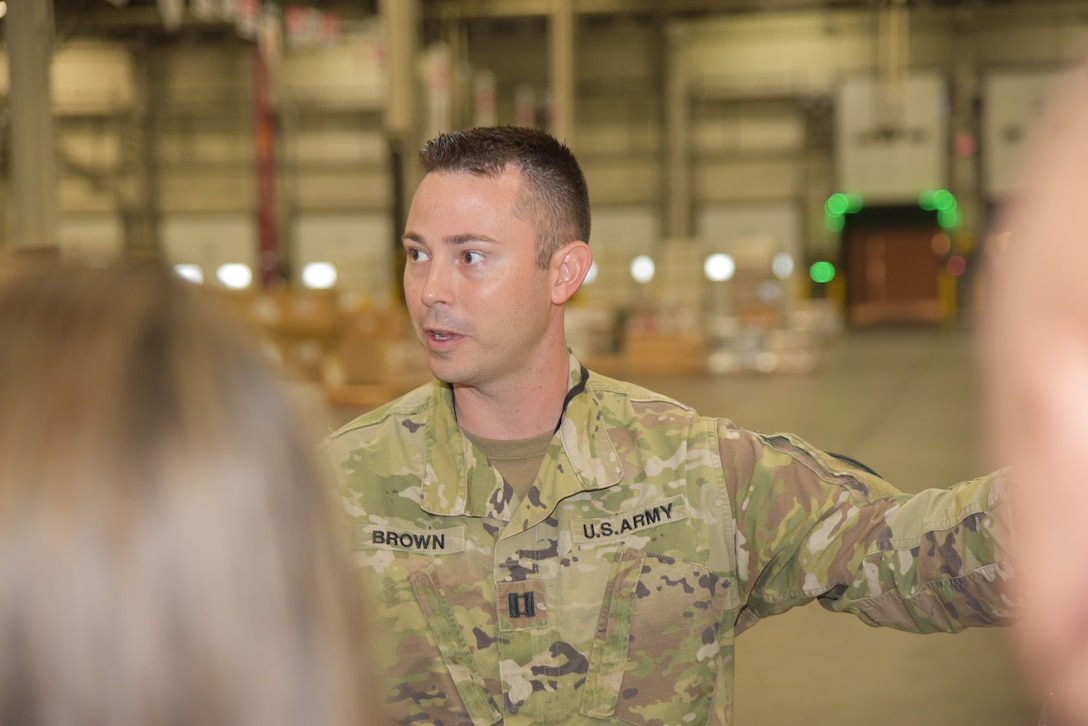 Marine Transporters Visit DLA Distribution Susquehanna, Pennsylvania