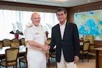 Chief of Naval Operations Visits Japan, Engages with Sailors and Leadership