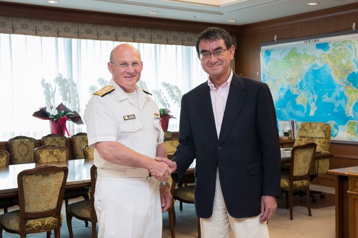 Chief of Naval Operations Visits Japan, Engages with Sailors and Leadership
