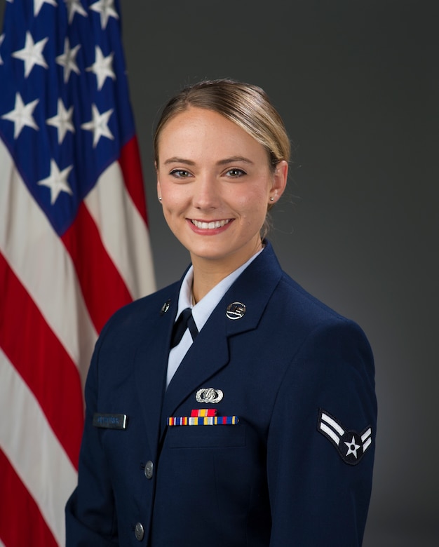 Official Photo of A1C Anna Gilpatrick, Band of the Golden West, Travis AFB.