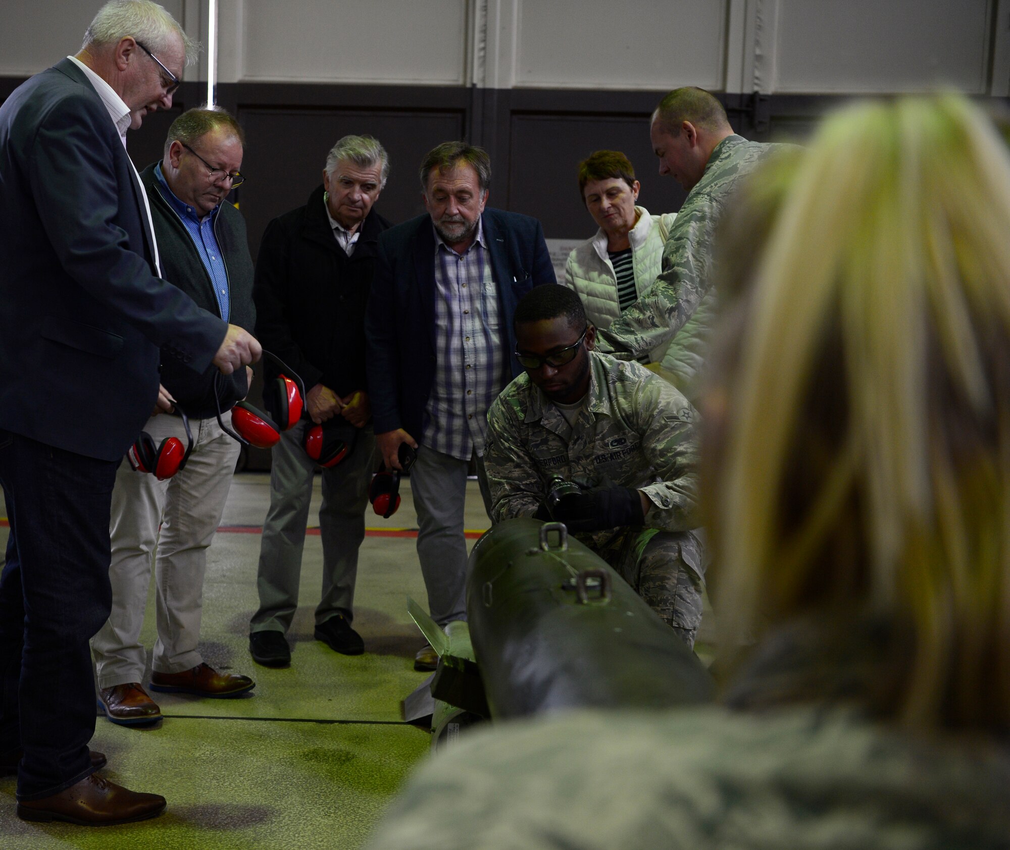 Honorary commanders received a tour of the 52nd MXS to become familiar with their mission at Spangdahlem AB
