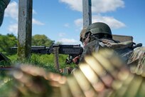 Civil Affairs Soldiers conduct M240B training