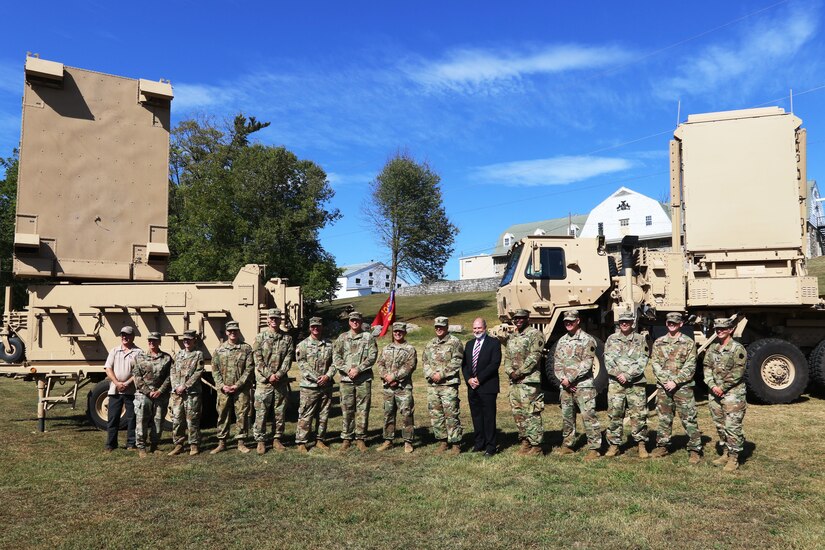 Soldiers with the 1st Battalion, 108th Field Artillery Regiment, 56th Stryker Brigade Combat Team, 28th Infantry Division, Pennsylvania Army National Guard, welcomed the AN/TPQ-53 Quick Reaction Capability Radar (right) while decommissioning the Army’s last remaining AN/TPQ-37 Firefinder Weapon Locating System (left).