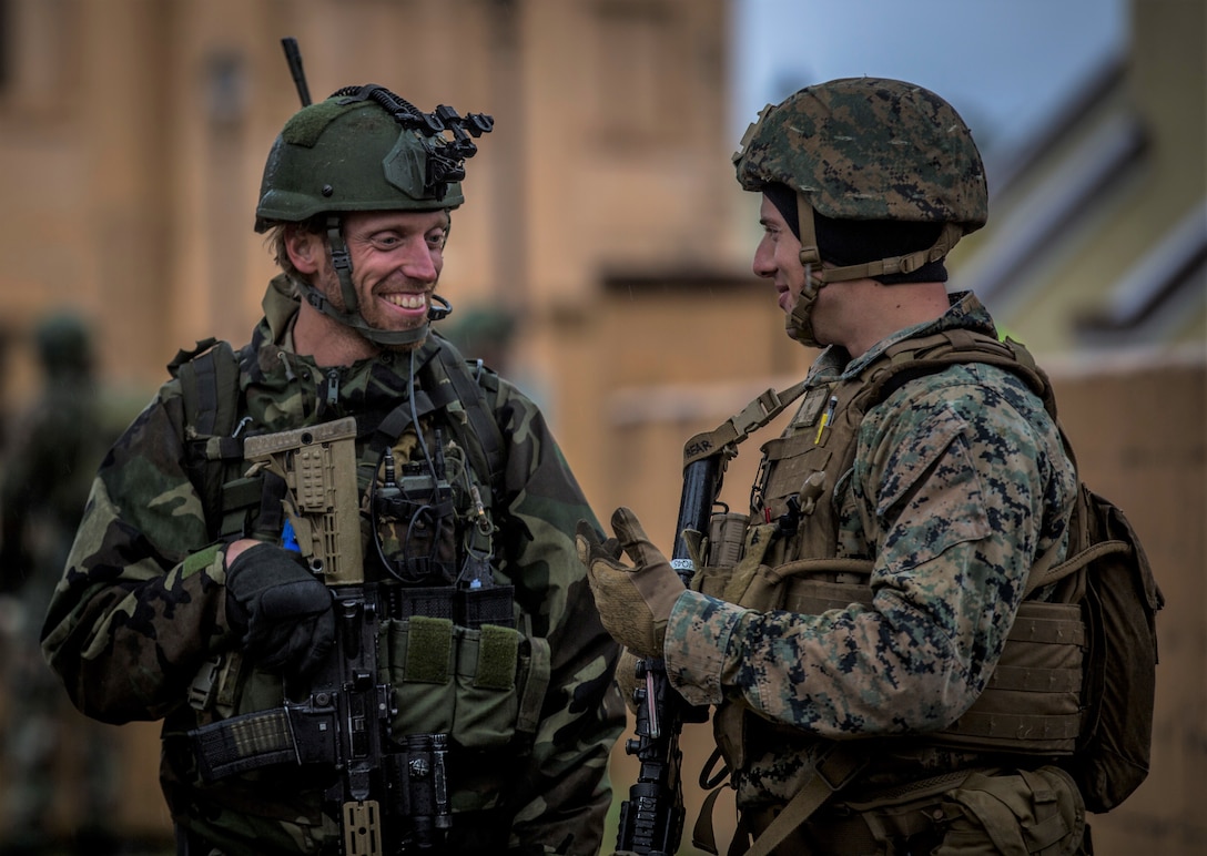 Bilateral training between the U.S. Marine Corps and the Royal Dutch Marines strengthens existing interoperability between the two nations and improves counternarcotic and anti-terrorism capabilities. (U.S. Marine Corps photo by Lance Cpl. Nello Miele)