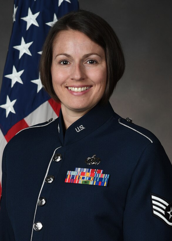 Official photo of SSgt Joanne Griffin, Vocalist with Flight One.