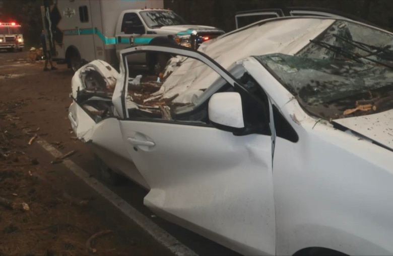 Toyota Prius involved in the accident