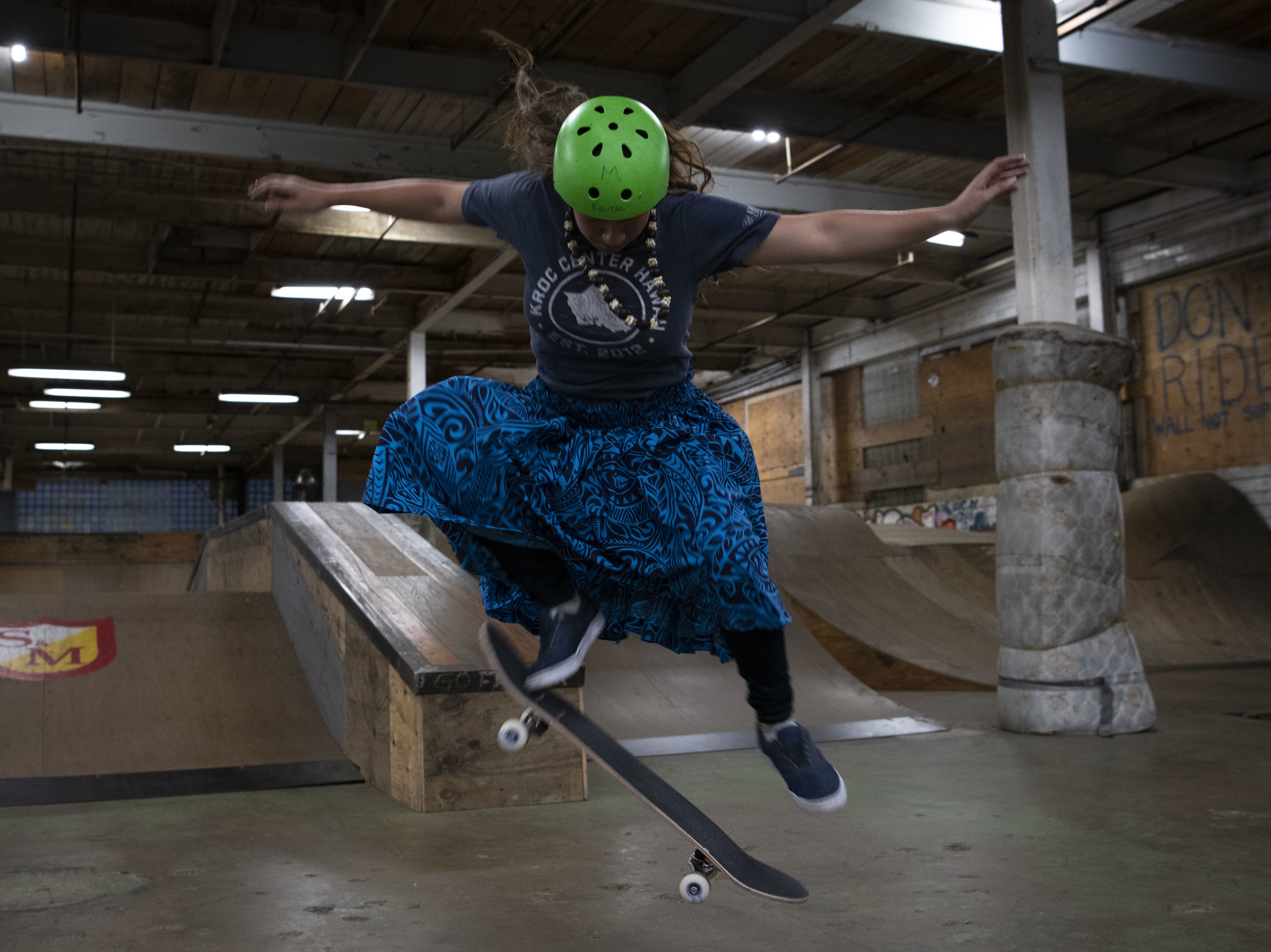 Hawaii native Airman channels love of surfing into skateboard skills