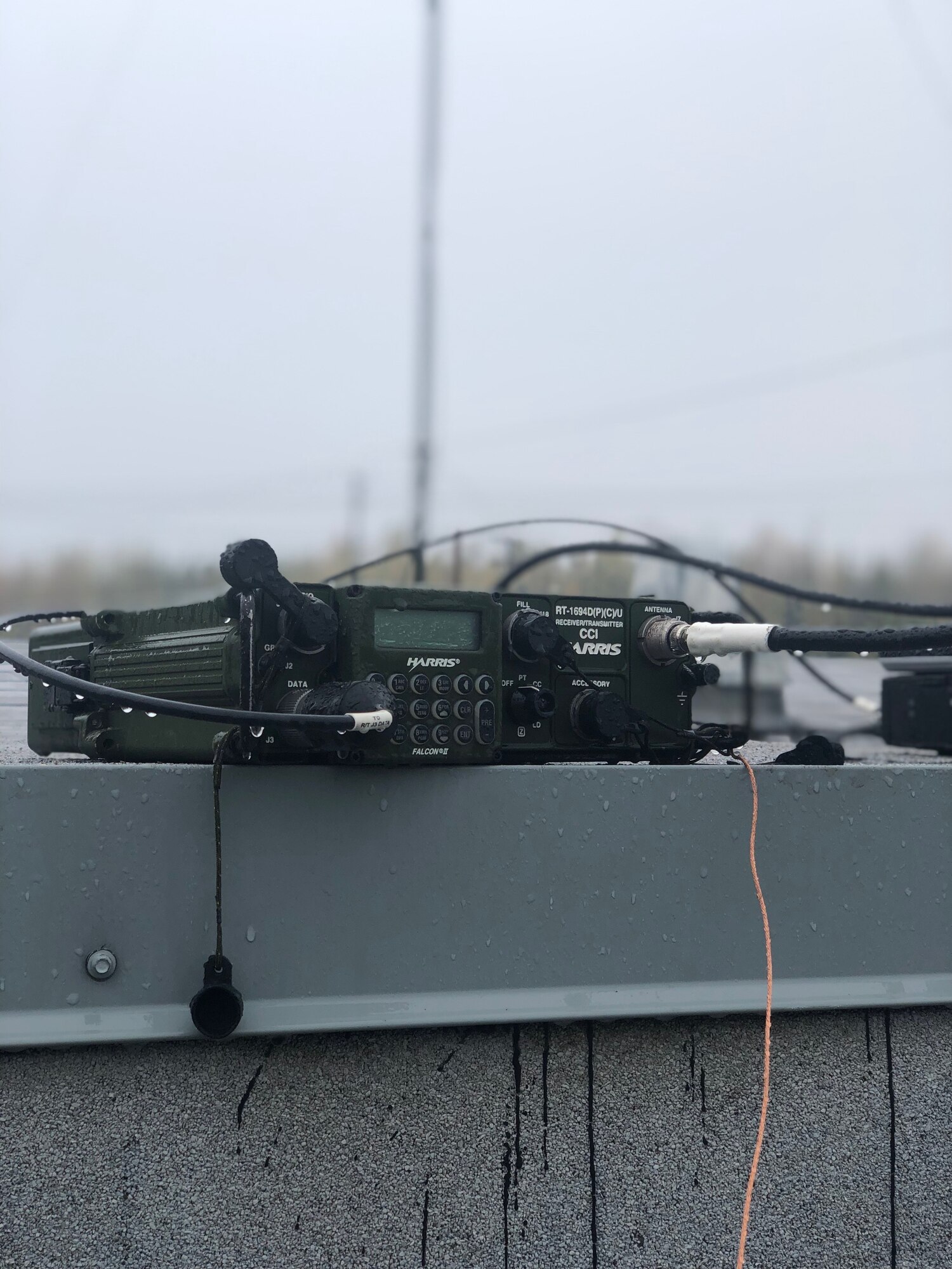 Explosive Ordnance Disposal Group One established high-frequency radio communications from Joint Base Elmendorf-Richardson in Anchorage, Alaska to Explosive Ordnance Disposal Mobile Unit One operating over 2,000 miles away in Adak, Alaska during Arctic Expeditionary Capabilities Exercise  (AECE) 2019 with high-frequency antennas (pictured). Explosive Ordnance Disposal Group One is testing a variety of communications to prepare for operating in austere environments supporting EOD forces in eliminating explosive threats. AECE is one in a series of U.S. Indo-Pacific Command exercises in 2019 that prepares joint forces to respond to crises in the Indo-Pacific.