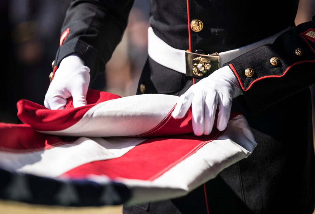 Marine Corps' support at the funeral service of Vincent Liberto Jr.