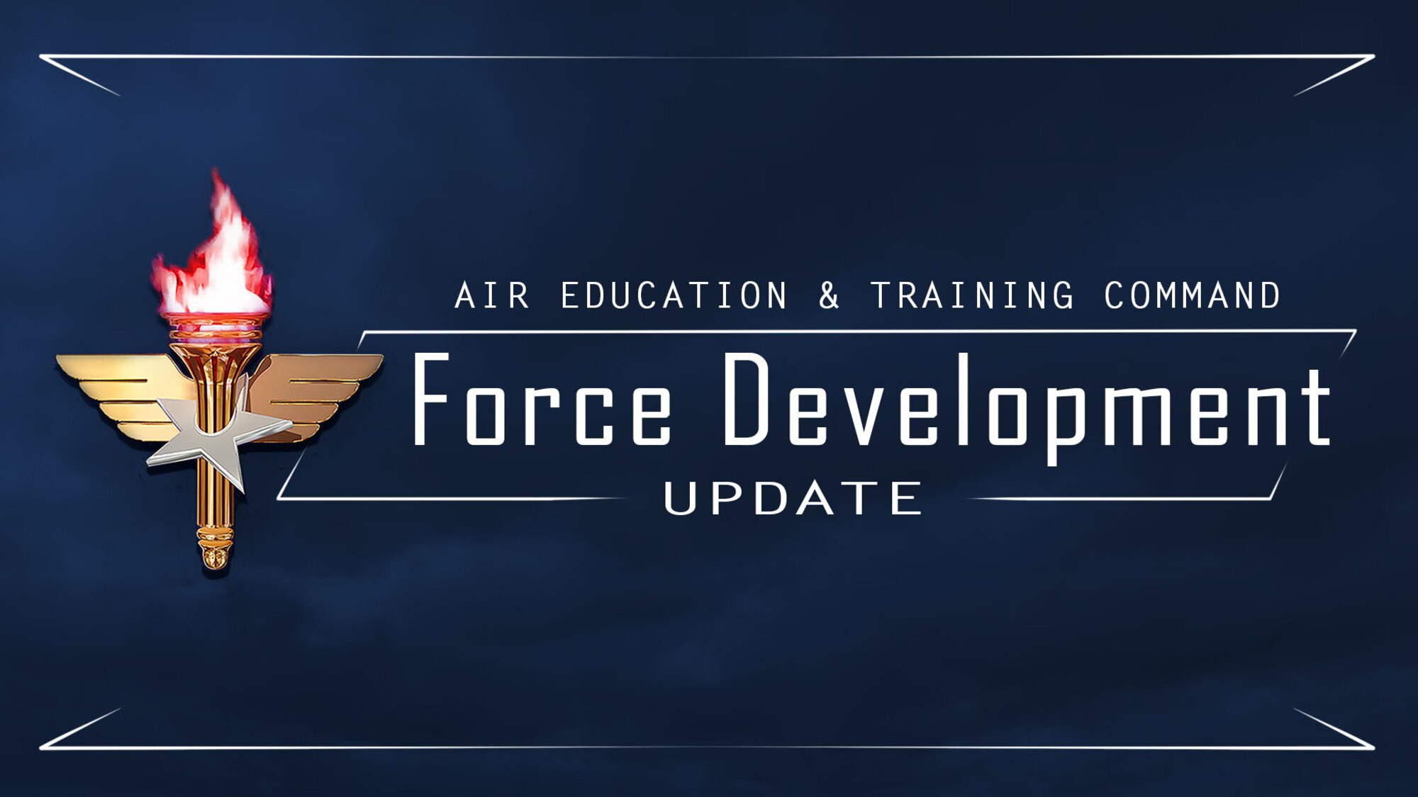 Air Education and Training Command graphic for Force Development updates. Force Development is is a deliberate process of preparing Airmen through the Continuum of Learning with the required competencies to meet the challenges of the 21st Century. (U.S. Air Force photo illustration by 2nd. Lt. Robert Guest)