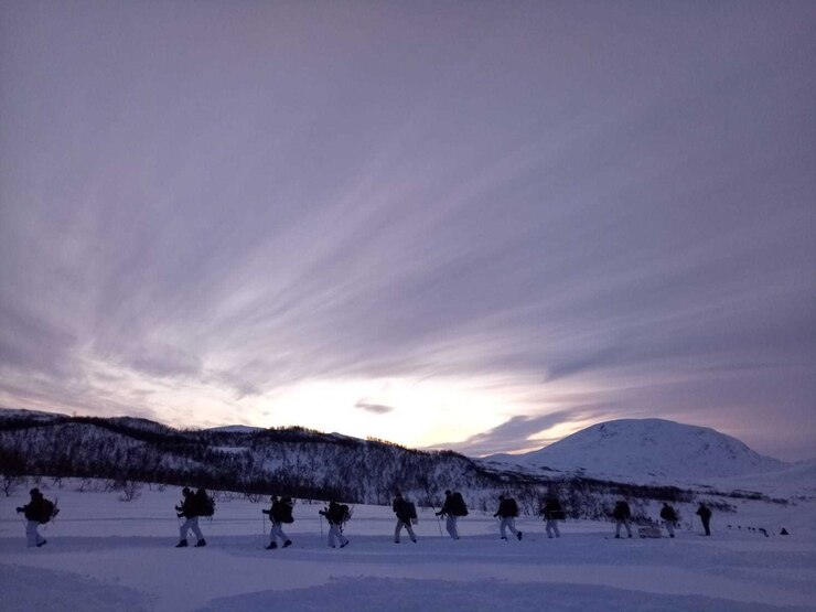 The Arctic Movement and Survival Course enhances the U.S. and NATO Allies' abilities to work together collectively and conduct military operations under challenging conditions (U.S. Marine Corps photos courtesy of 2nd Air Naval Gunfire Liaison Company).