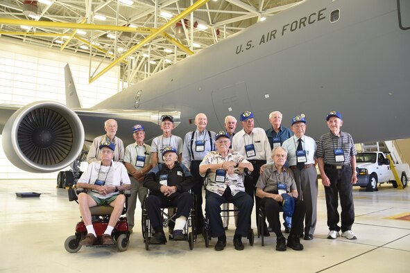 Members of the Berlin Airlift Tour stopped by and met with members of Team McConnell, Sept. 27, 2019, McConnell Air Force Base, Kan.  The Berlin Airlift was a humanitarian airlift effort that broke the Soviet Union’s blockade of West Berlin, shattering  previous airlift records. The operation was initiated by the U.S. Air Force, the Royal Air Force and other allied forces in 1948 after Soviet occupational forces cut off supply channels to West Berlin. Lasting from June 26, 1948 to Sept. 30, 1949, the airlift provided over two million residents of West Berlin with food and other supplies.  (U.S. Air Force photo by Tech. Sgt. Abigail Klein)