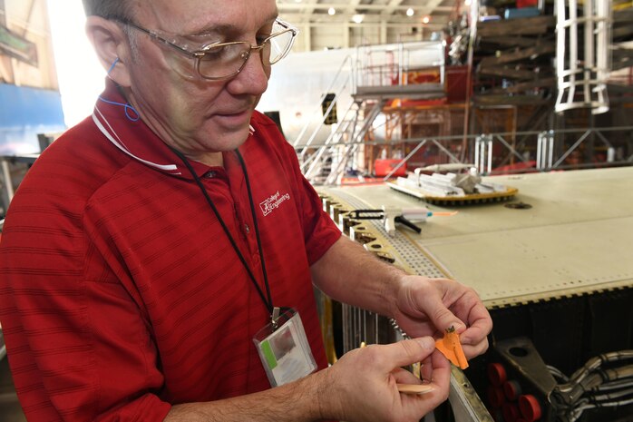 Man holding Reprosil impression.