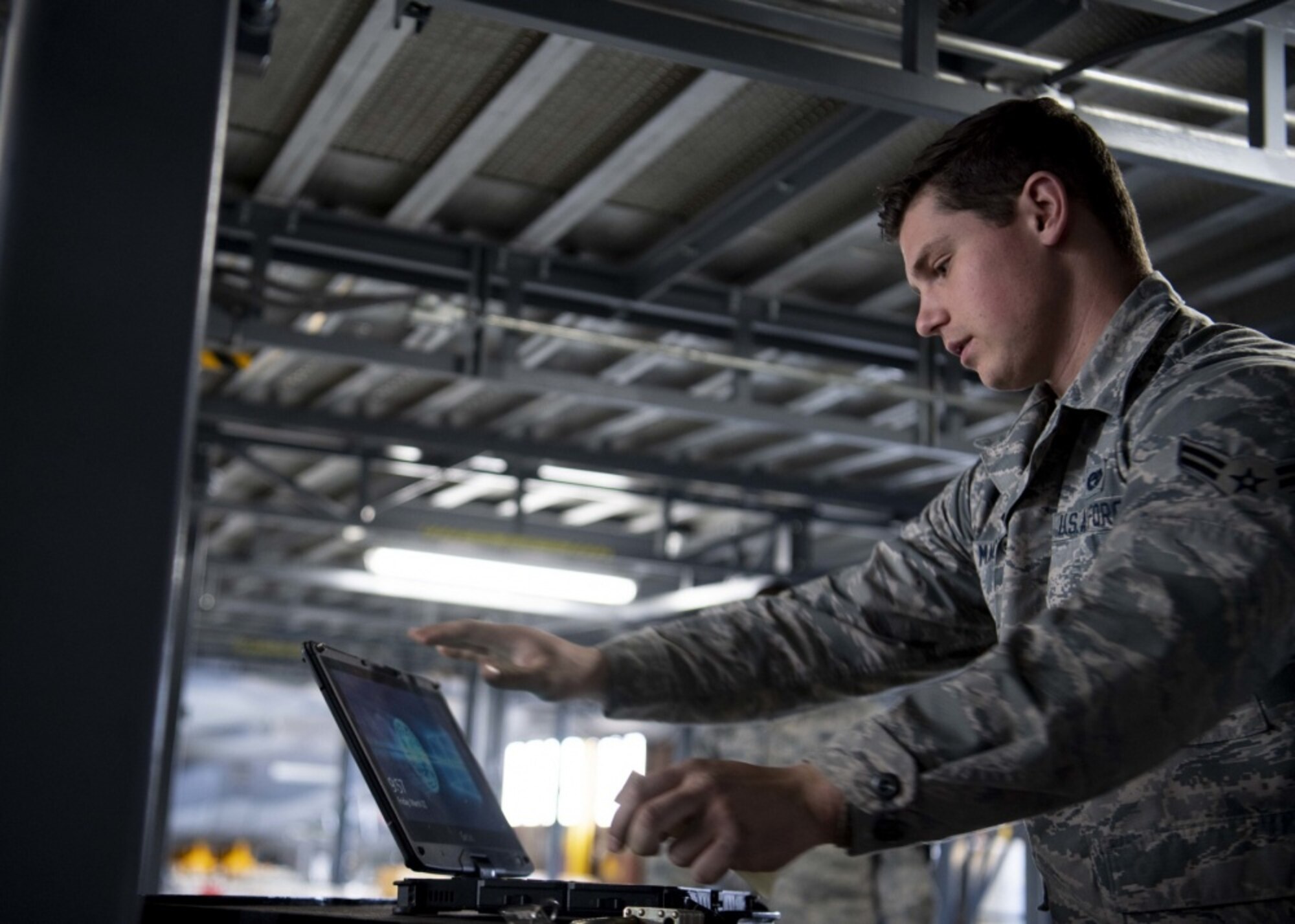 U.S. Air Force Col. Justin Hoffman, 58th Special Operations Wing commander speaks