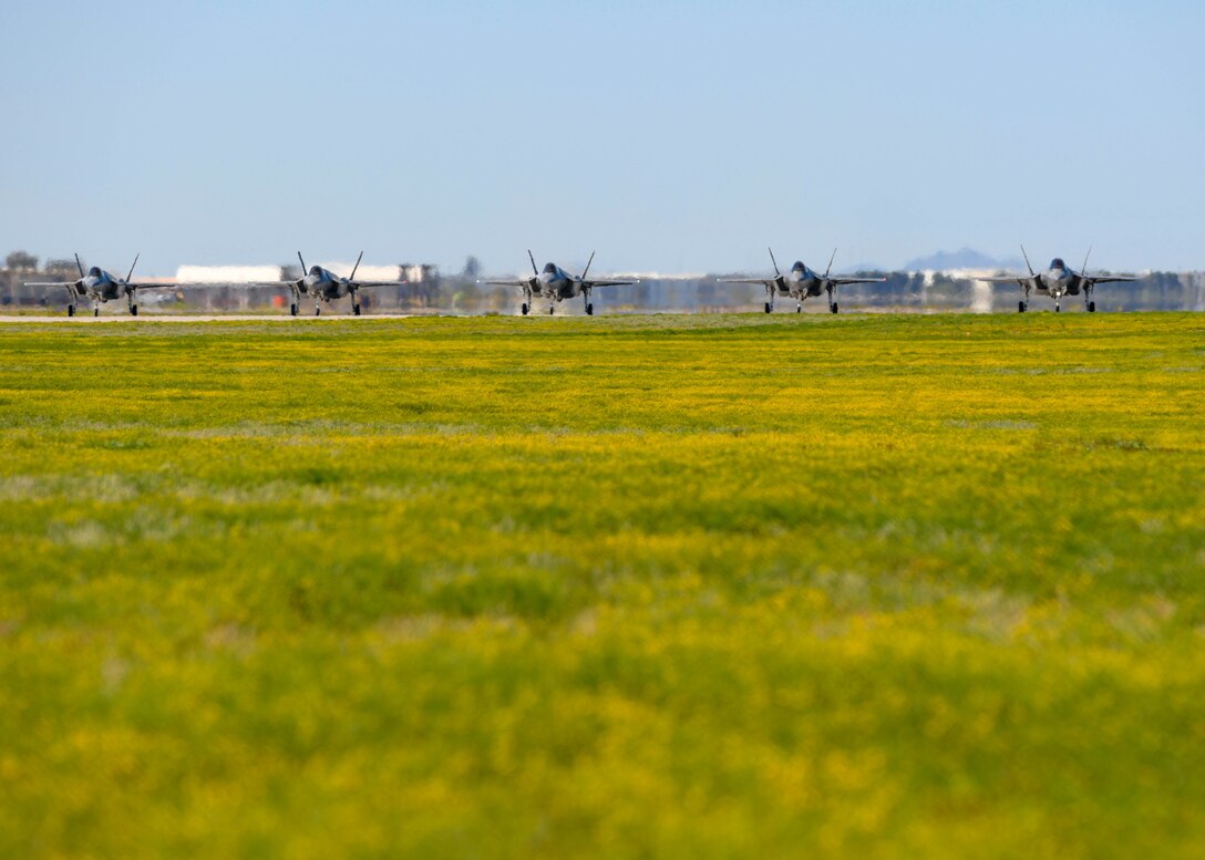 F-35A Lightning IIs display air superiority