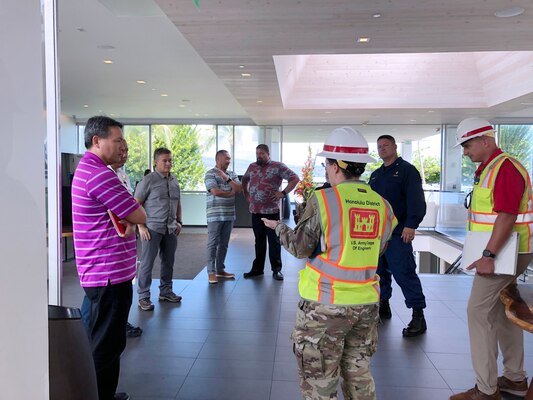 The U S. Army Corps of Engineers, Honolulu District team conducted five site assessments at various locations on the island of Hawaii for potential conversion to alternate care facilities in response to COVID-19. Honolulu District is assisting the state and FEMA’s efforts with initial facility assessments at Hawaii locations.  (U.S. Army Corps of Engineers -Honolulu District photo by Meg Ryan)