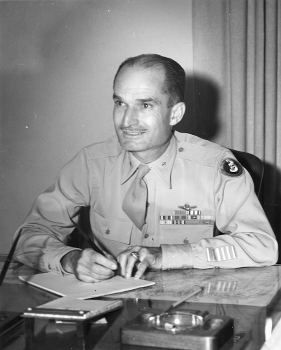 Maj Gen Homer L. Sanders (depicted here as a Brig Gen) official photo