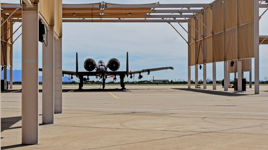 A photo of an airman working on the flight line