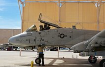 A photo of an airman working on the flight line