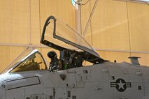 A photo of an airman working on the flight line