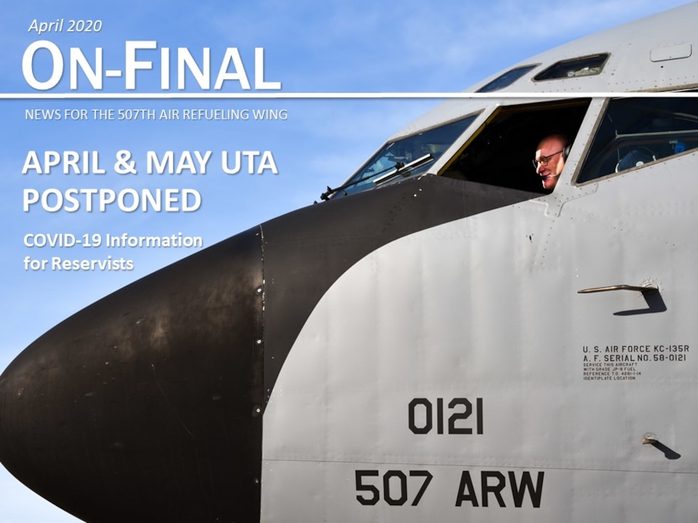 Col Miles Heaslip, 507th Air Refueling Wing commander, performs pre-flight checks on a KC-135R Stratotanker before a sortie March 26, 2020, at Tinker Air Force Base, Oklahoma. (U.S. Air Force photo by Senior Airman Mary Begy)