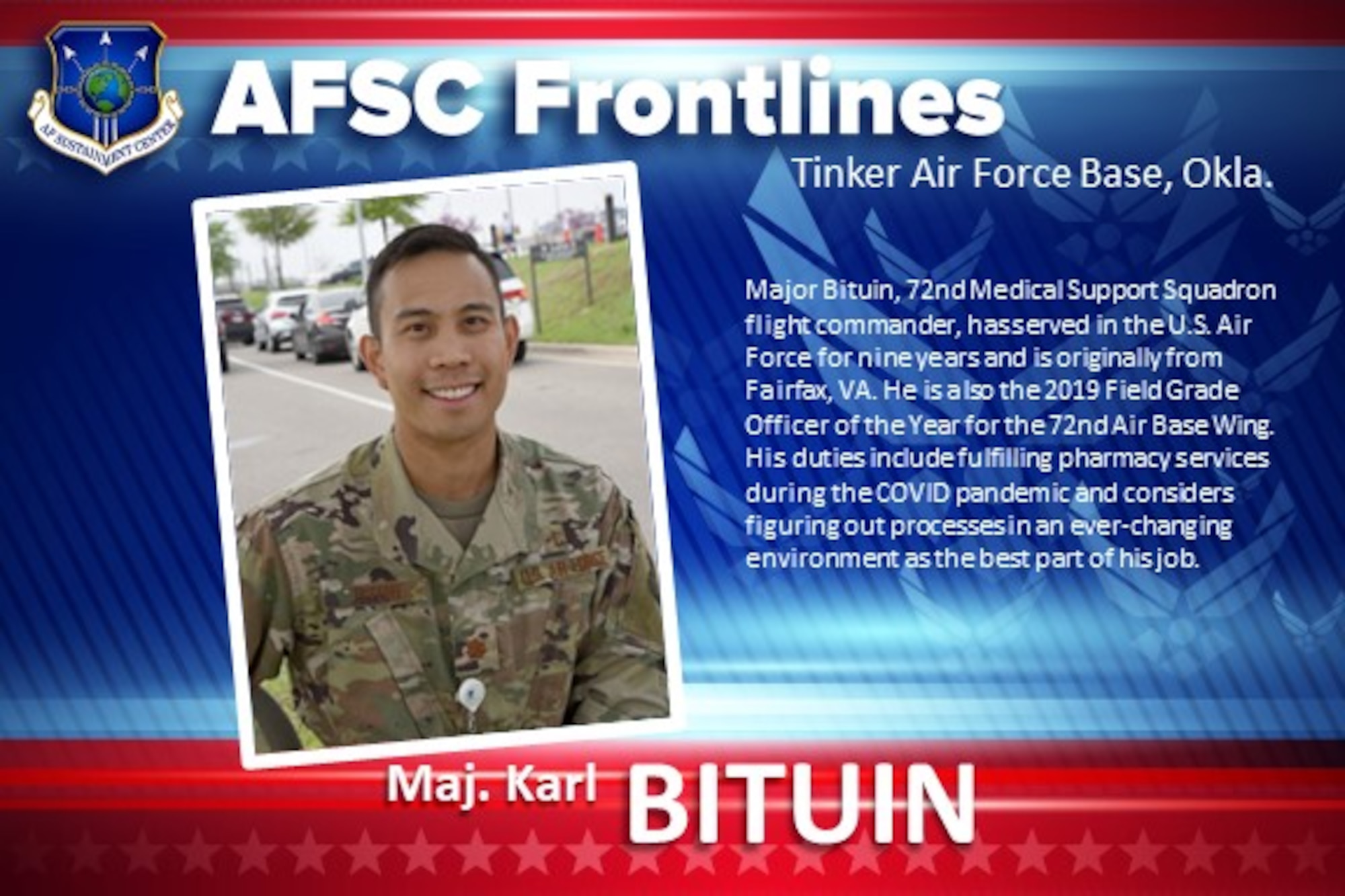 AFSC Spotlight: Maj. Karl Bituin