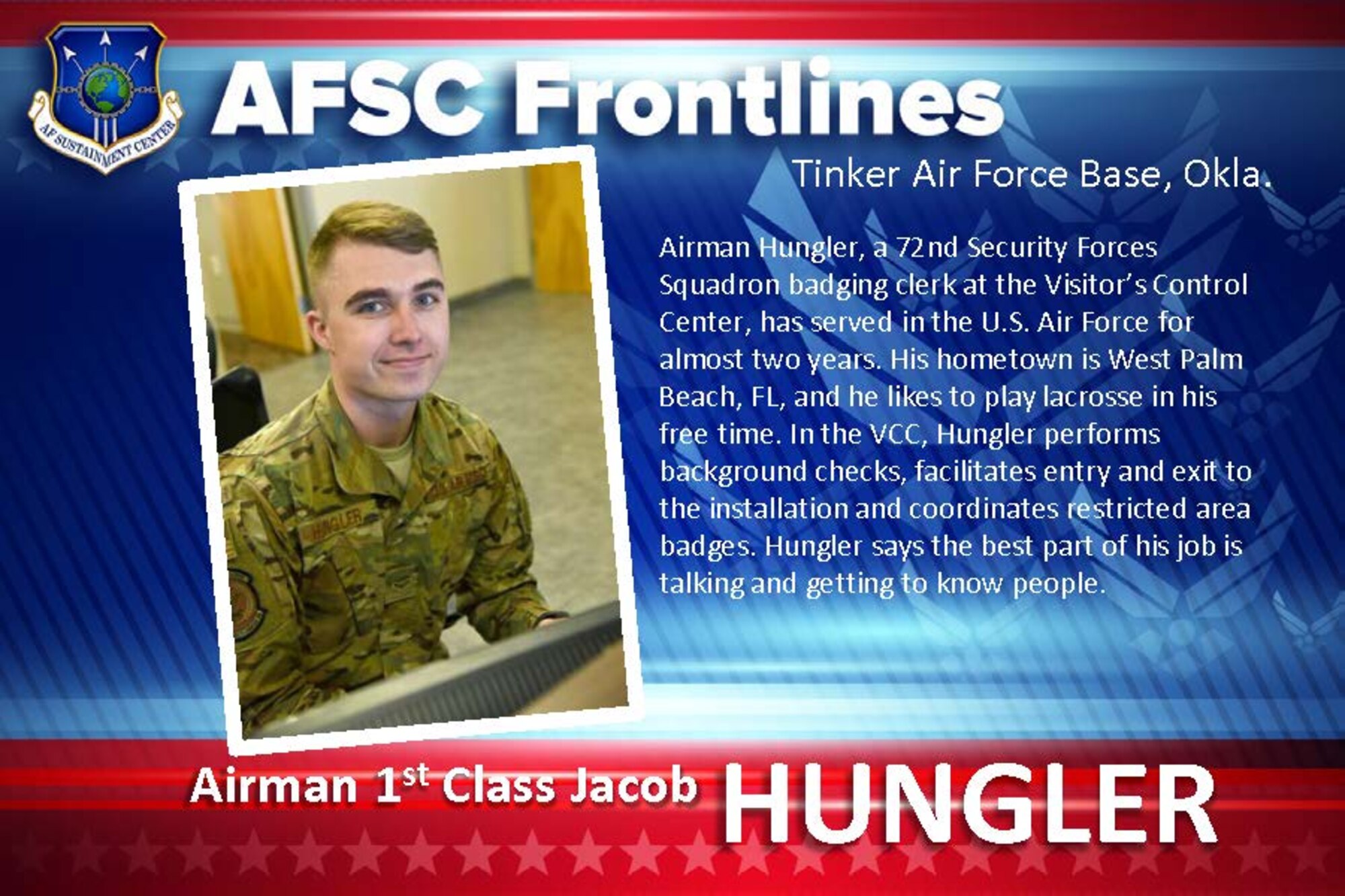 AFSC Spotlight: Airman 1st Class Jacob Hungler,