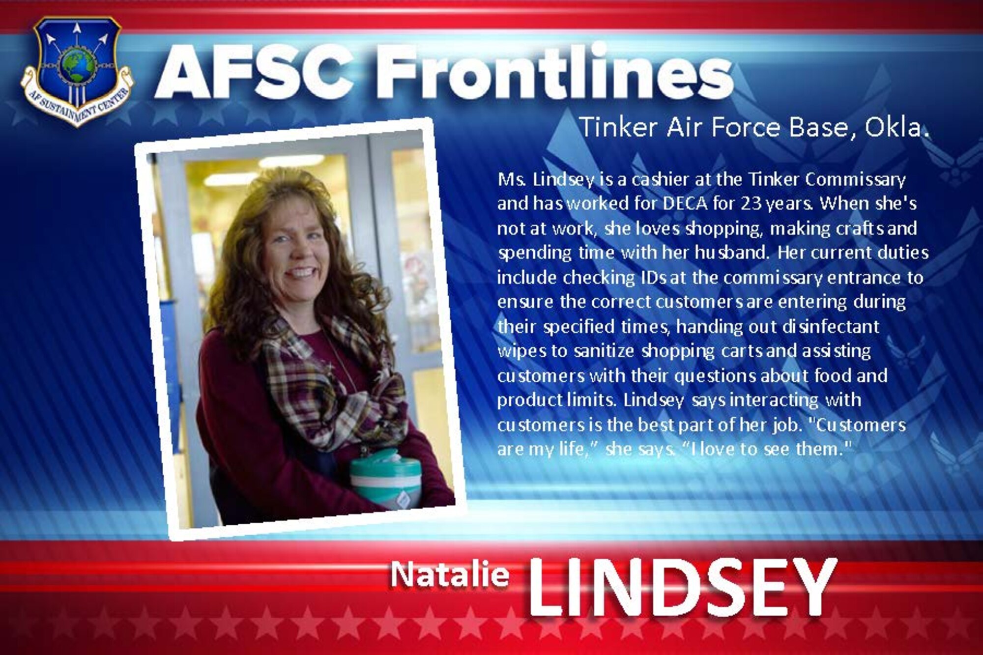 AFSC Spotlight: Meet Natalie Lindsey