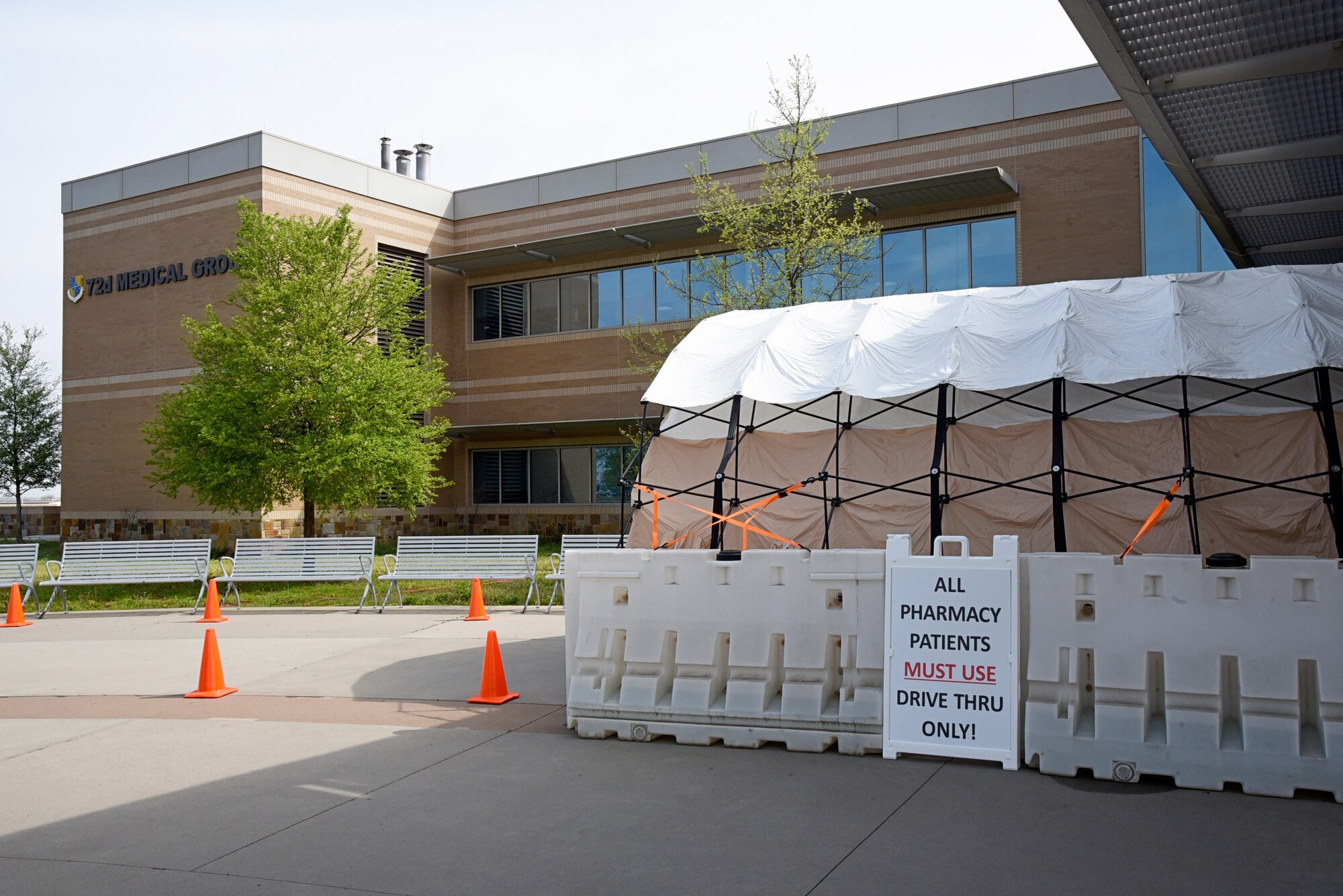 Pharmacy operations have gone to a drive-thru basis only. Since the demand to get prescriptions has gone up so people can stay in their homes, and also to take care of patients safely, the inside desks and waiting rooms are currently closed to pharmacy clientele. Pharmacy representatives are working with individuals in each vehicle for prescription medication requests and pick-ups.