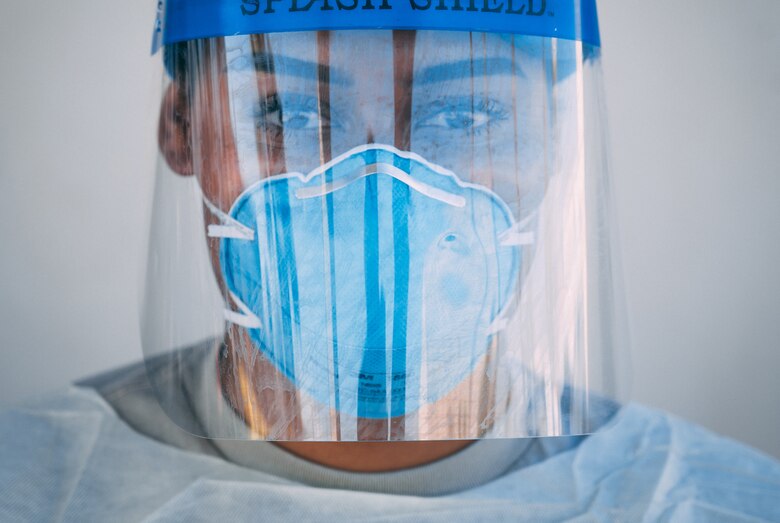 Medical technician assisting in the effort to contain the coronavirus pandemic