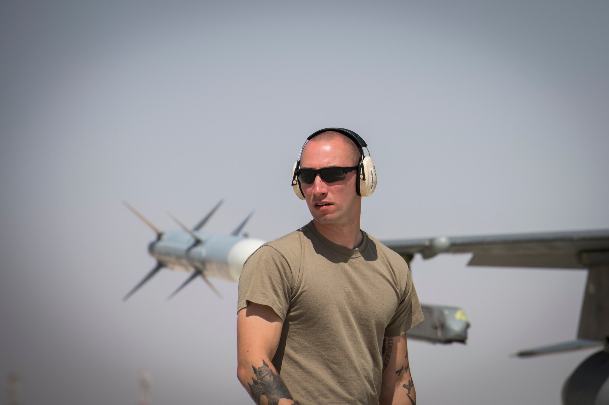 U.S. Air Force Airmen with the 380th Expeditionary Aircraft Maintenance Squadron receive six U.S. Air Force F-16 “Viper” Fighting Falcons assigned to the 79th Expeditionary Fighter Squadron at an undisclosed location in the U.S. Central Command area of responsibility, Feb. 14, 2020.