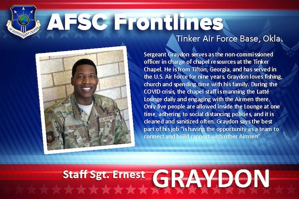 AFSC Spotlight: Staff Sgt. Ernest Graydon