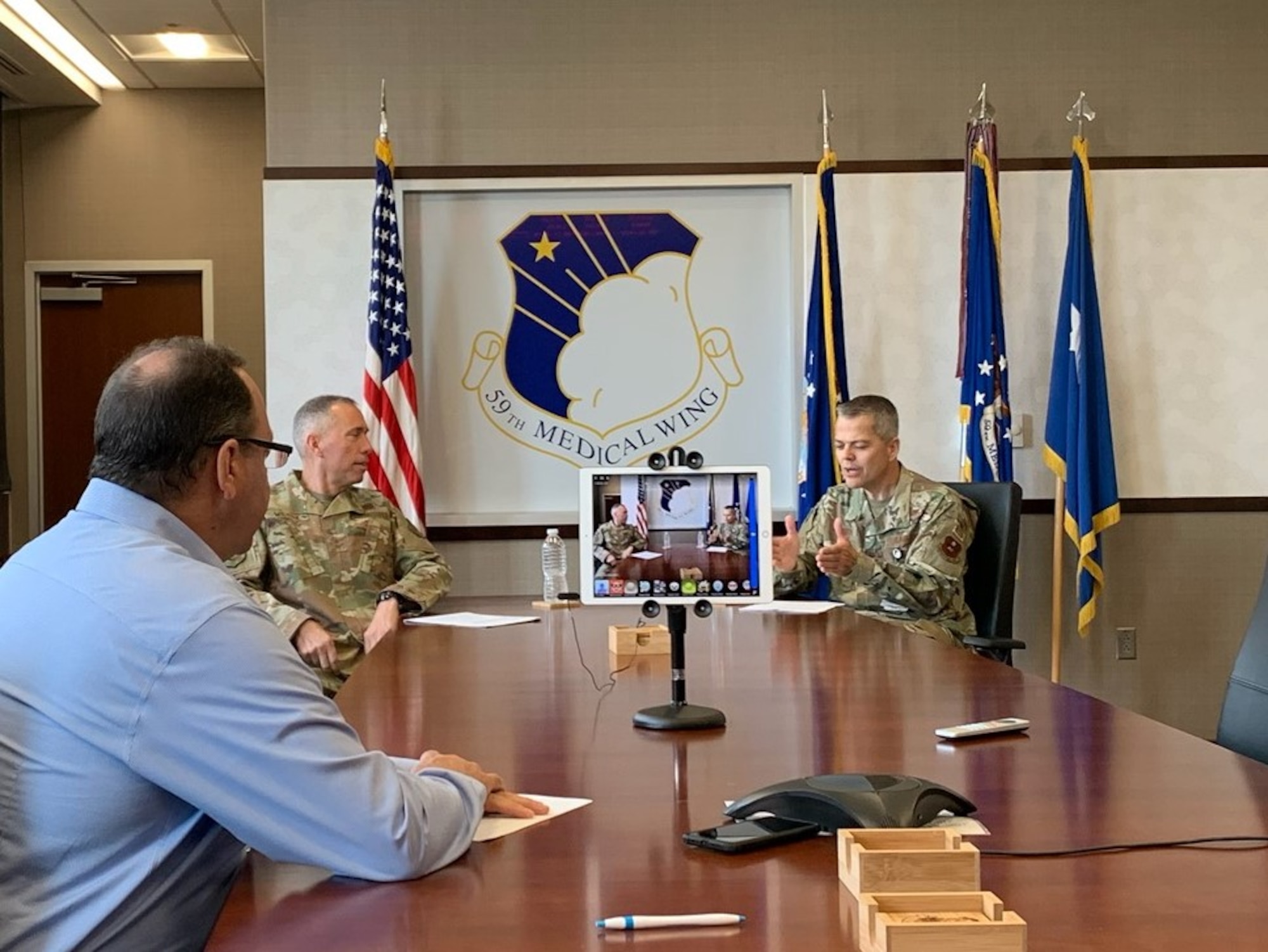 AFIMSC commander hosts virtual town hall