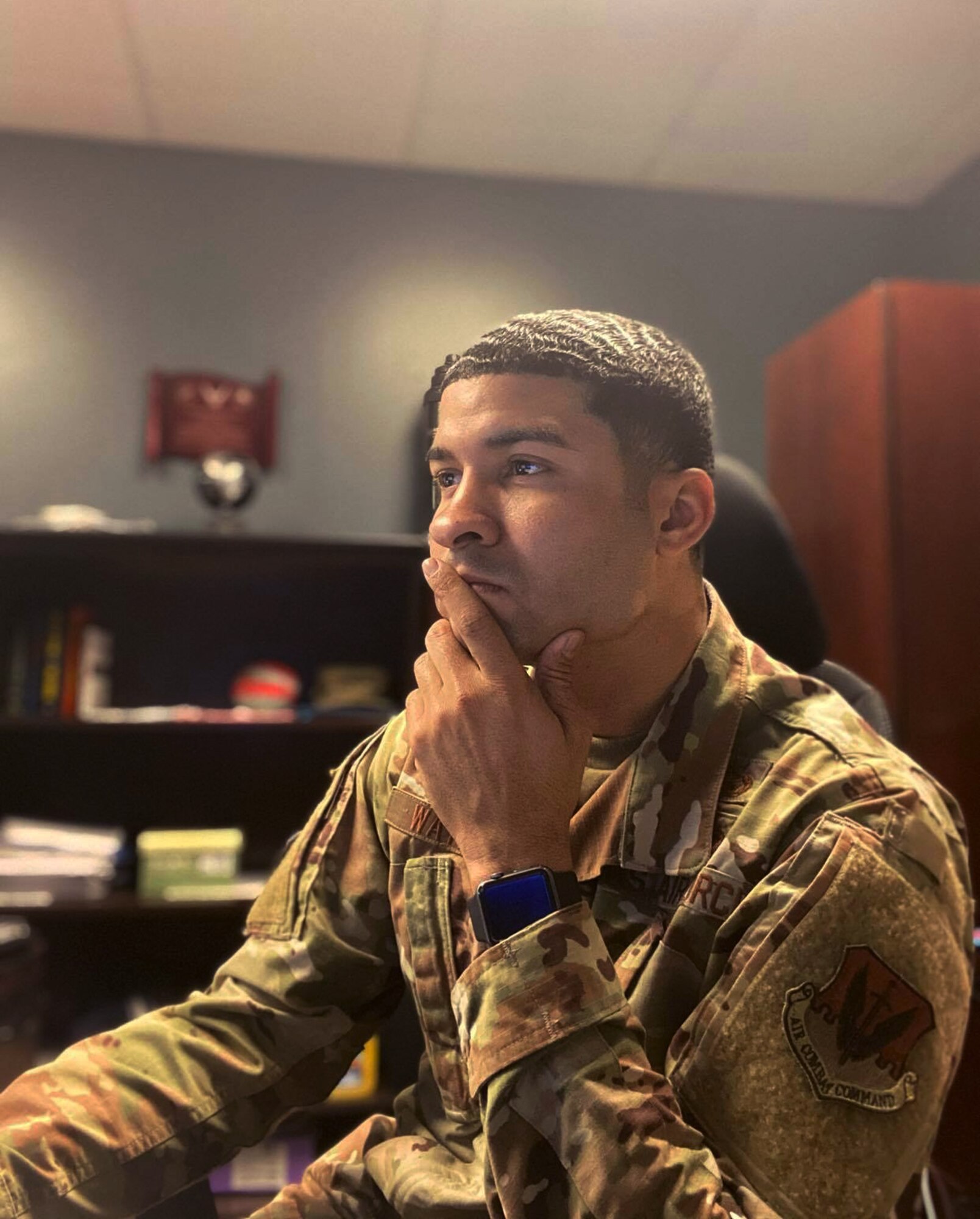 U.S. Air Force Staff Sgt. Justin Waters, 325th Fighter Wing equal opportunity noncommissioned officer in charge, poses for a photo April 6, 2020, at Tyndall Air Force Base, Florida. Waters
has been leading the movement against suicide awareness and prevention. (Courtesy Photo)