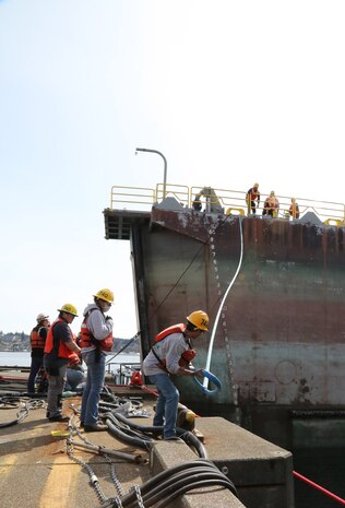 USS Carl Vinson (CVN 70) departed Dry Dock 6 April 6, 2020, after spending 14 months undergoing a Docking Planned Incremental Availability period at Puget Sound Naval Shipyard & Intermediate Maintenance Facility.