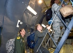 Medical technicians in the 433rd Airlift Wing mobilize and depart Joint Base San Antonio-Lackland, Texas, to respond to the COVID-19 crisis April 5, 2020.