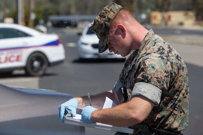 Camp Pendleton’s security services take action for COVID-19