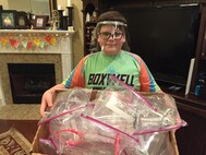 Evan Meier, the son of Thomas and Katherine Meier, and 6th grade student uses his 3D printer to create face masks and face shields for local hospital workers. Inspired by his aunt and YouTube program, "Smarter Every Day," the youth joined forces with 235 other Huntsville, Alabama, volunteers to make over 3,800 shields for area health care and first responders treating COVID-19 patients.