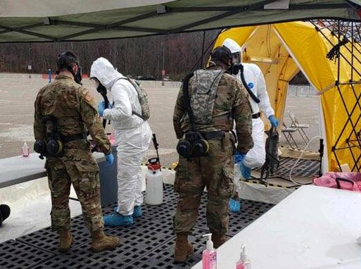 3rd CBRN Task Force completes COVID-19 test site mission