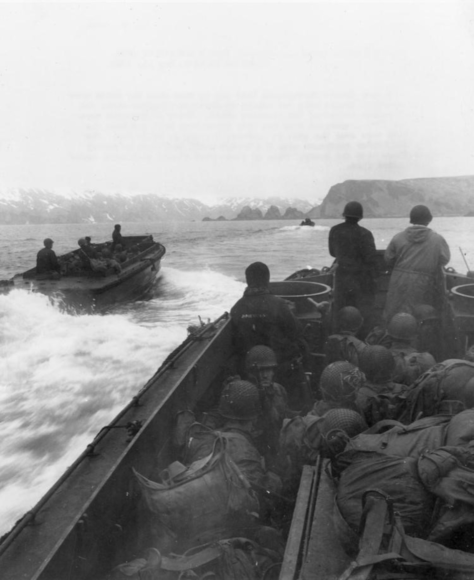 On May 11, 1943, American troops invaded Japanese-occupied Attu Island, now part of Alaska. Fearing a Russian invasion, the FBI and OSI went on to train island residents. (Associated Press photo)