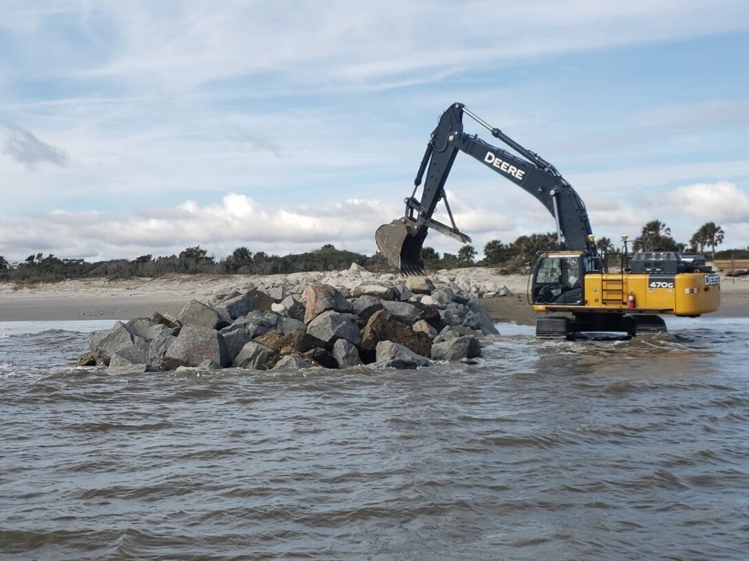 Repairing the South Jetty