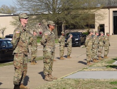 Soldiers in formation