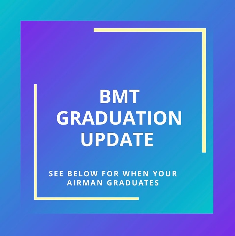 To fully maximize training effectiveness and space utilization to mitigate COVID-19, the USAF Basic Military Training will accelerate Basic Military Training (BMT) from eight and half weeks to seven weeks of training according to Col Newsom, the Commander of Basic Military Training.