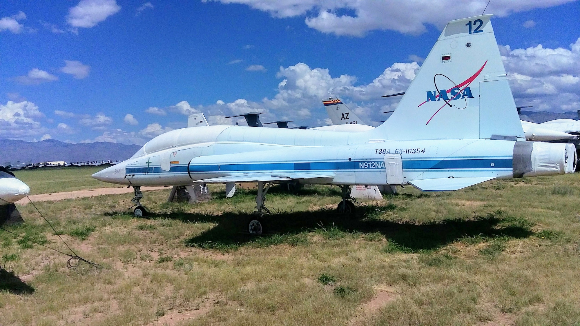 NASA T-36 Talon sits in storage at 309th Aerospace Maintenance and Regeneration Group, Davis-Monthan Air Force Base, Arizona.