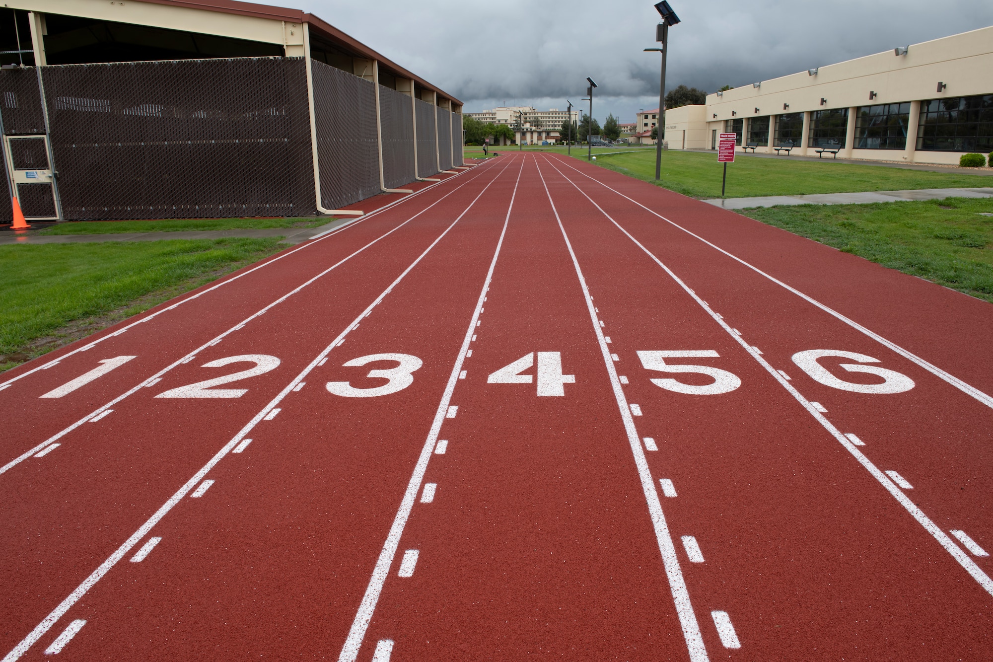 An empty track.