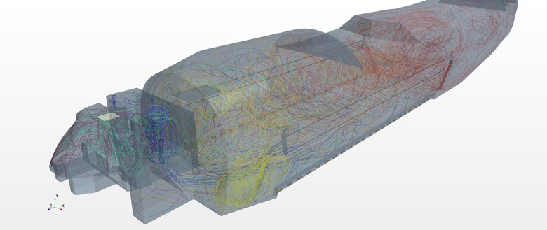 An example of a computer model from a supercomputer.